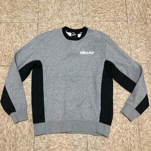 Nike Grey and Black Sweatshirt Men's Size S